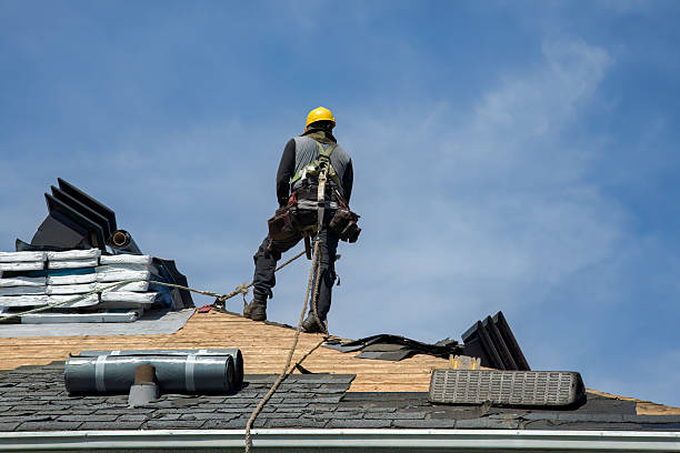 Professional Gutter Installation technician working in Graham, FL